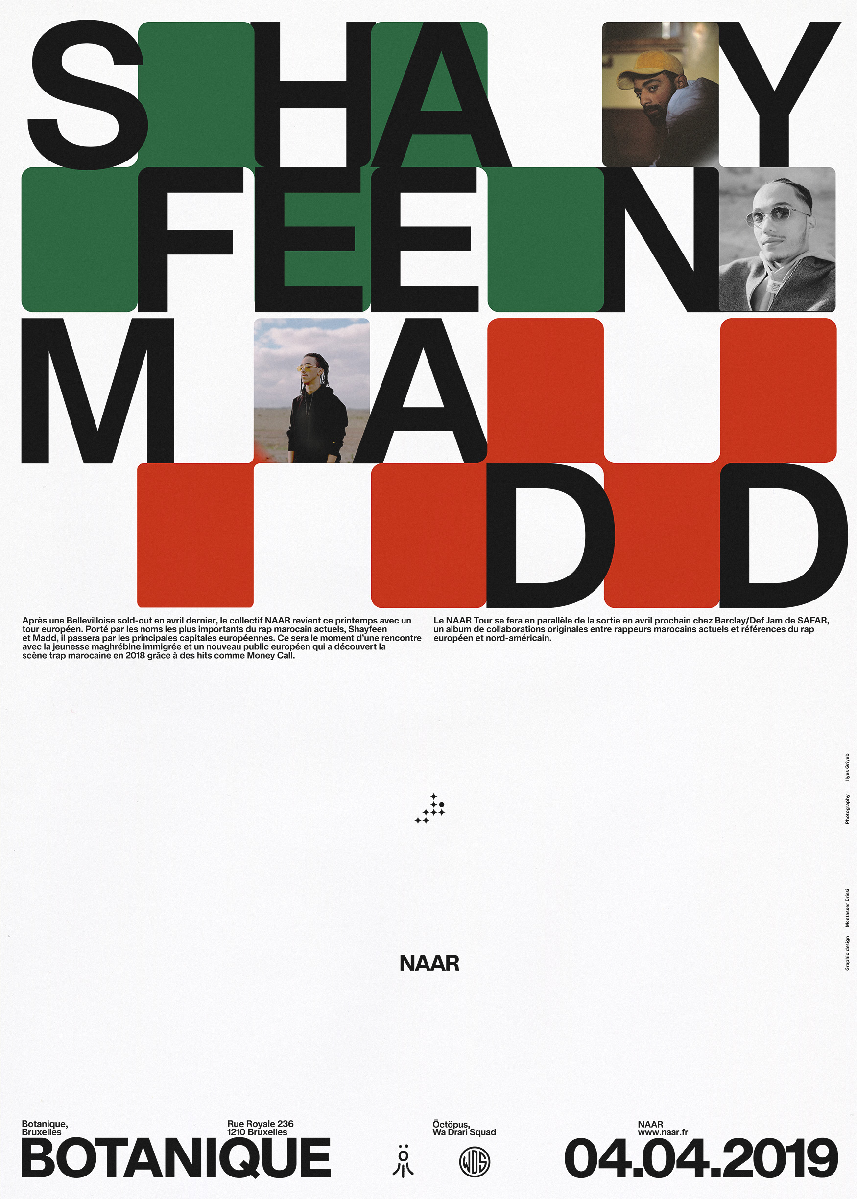 Montasser Drissi, NAAR Gig Poster, 2019